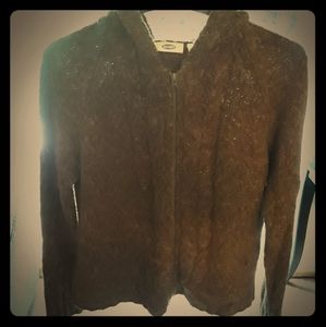 Old Navy Knit Zip Hoodie Sweater L